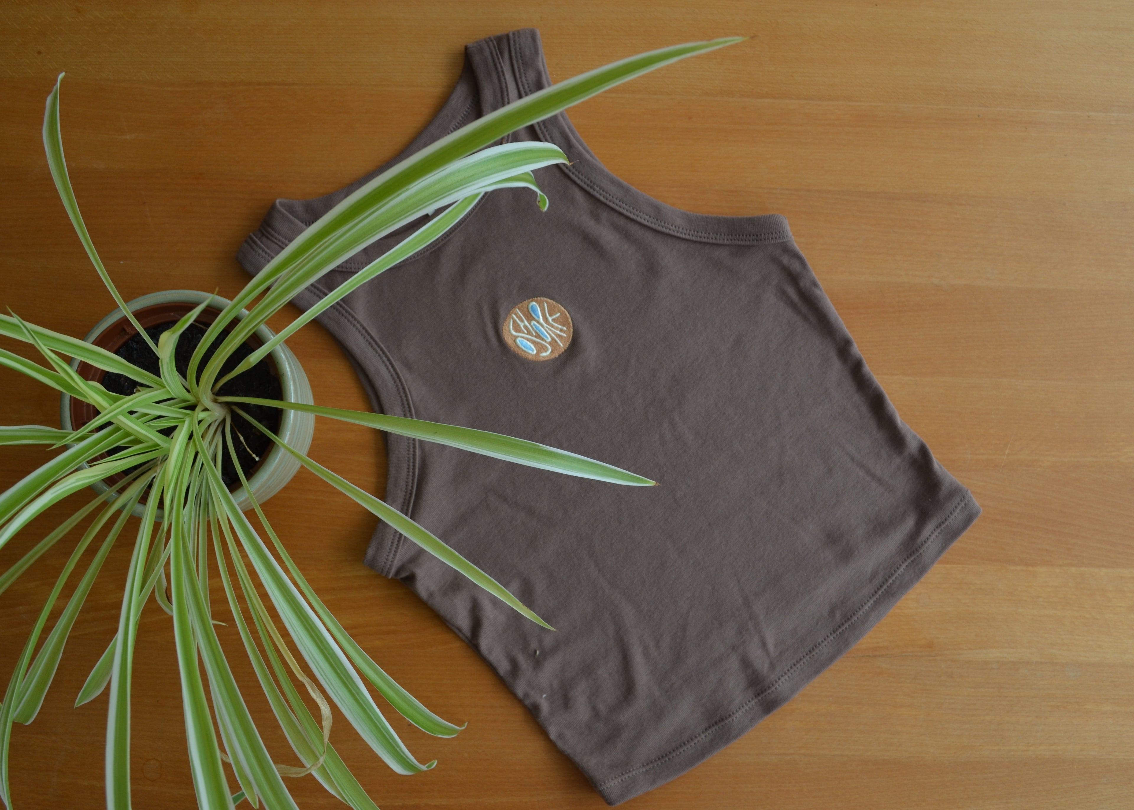 grounded - crop shirt